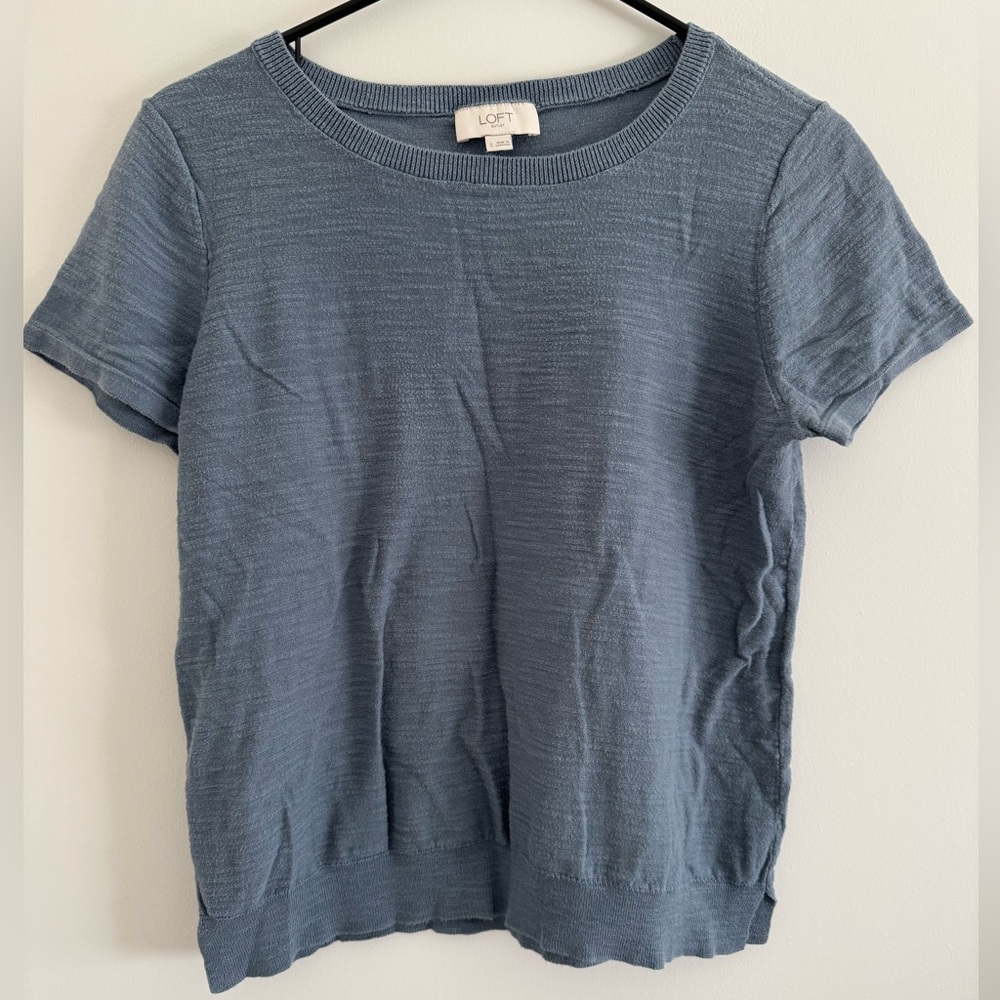Loft Women's Size Small Mixed Summer Tops and Skirts Set - Neutral & Blue Prints - Picture 3 of 8